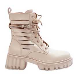 Step in style Bottes de travail Modèle Rocky D8109 Beige - Entrez avec style