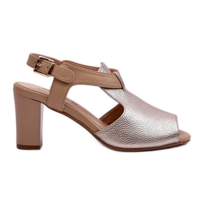 Step in style Sandales Modèle Queenmarie ASA228-3 Or - Entrez avec style jaune