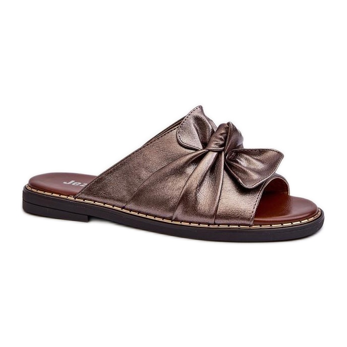 Step in style Sandale Tongs Modèle Nelvira RMR2266-8 Cuivre - Entrez avec style brun