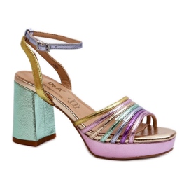 Step in style Sandales Modèle Da CR920 Multicolor Violet - Entrez avec style multicolore