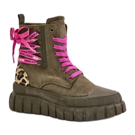 Step in style Bottes Modèle Edidda 24BT26-7378 Léopard/Vert - Entrez avec style