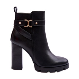 Step in style Bottes Modèle Liani F38 Cuir Noir - Entrez avec style le noir
