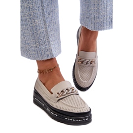 Step in style Mocassins Modèle S.Barski LR618 Beige - Entrez avec style
