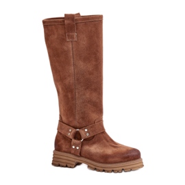 Step in style Bottes Modèle Lewski 3615 Marron Daim - Entrez avec style brun