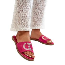 Step in style Sandale Tongs Modèle S.Barski KV27-052 Fuchsia - Entrez avec style rose