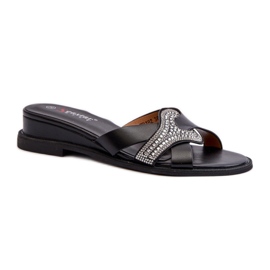 Step in style Sandale Tongs Modèle Asysa WD182 Noir - Entrez avec style le noir