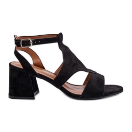 Step in style Sandales Modèle Eleriva N24-028 Noir - Entrez avec style le noir
