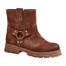Step in style Bottes Modèle Lewski 3610 Marron Daim - Entrez avec style brun