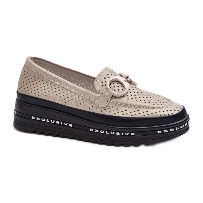 Step in style Mocassins Modèle S.Barski LR750 Or - Entrez avec style jaune