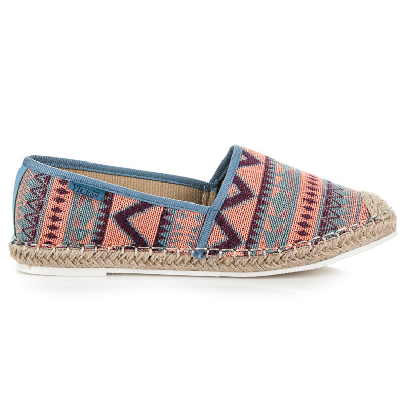 Vices Espadrilles à motif ethnique multicolore