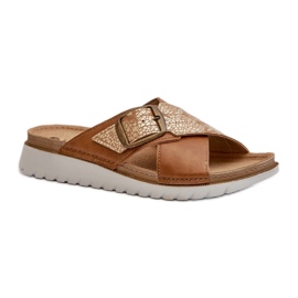 Step in style Sandale Tongs Modèle Inblu CN000032 Camel - Entrez avec style brun