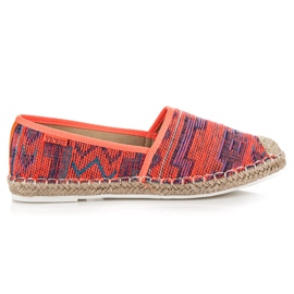 Vices Espadrilles à motif ethnique multicolore