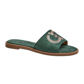 Step in style Sandale Tongs Modèle S.Barski KV27-052 Vert - Entrez avec style