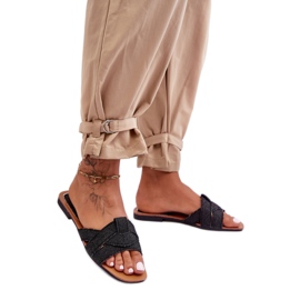 Step in style Sandale Tongs Modèle Aversa W-112 Noir - Entrez avec style le noir