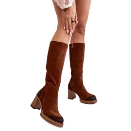 Step in style Bottes Modèle Lemar Ceraxa 70133 Daim Marron Foncé - Entrez avec style brun