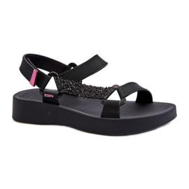 Step in style Sandales Modèle Zaxy LL285062 Noir - Entrez avec style
