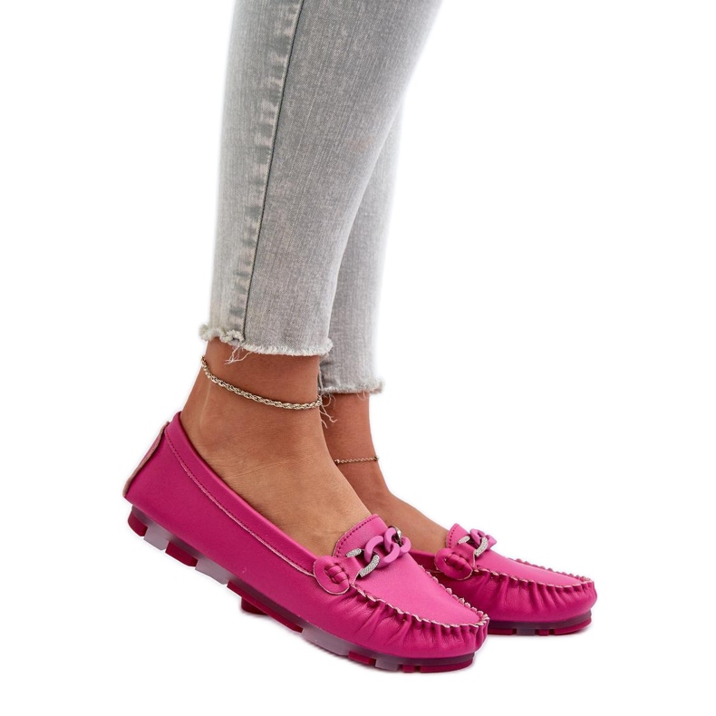 Step in style Mocassins Modèle S.Barski LR339 Fuchsia - Entrez avec style rose