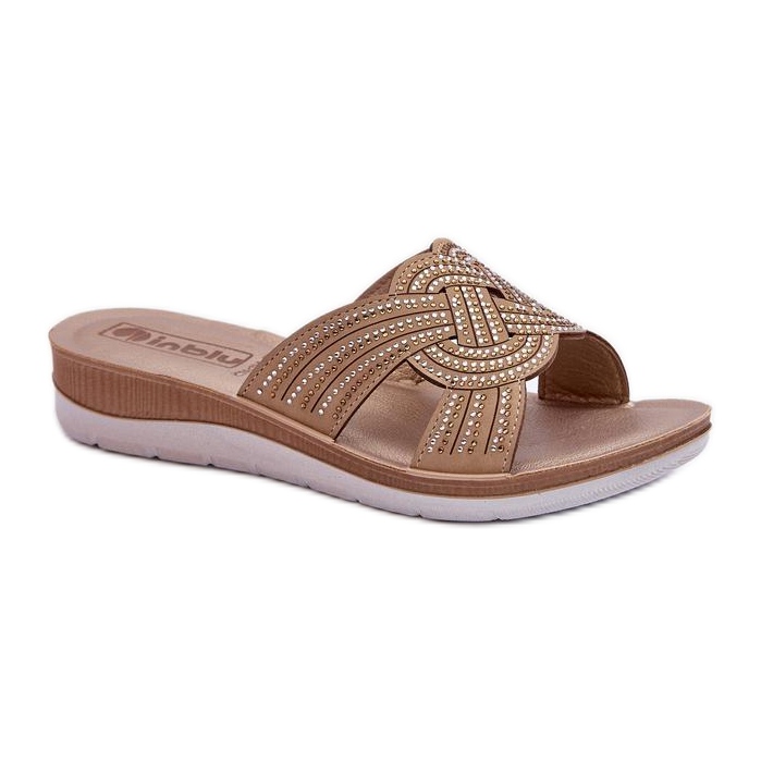Step in style Sandale Tongs Modèle Inblu BV000037 Beige - Entrez avec style