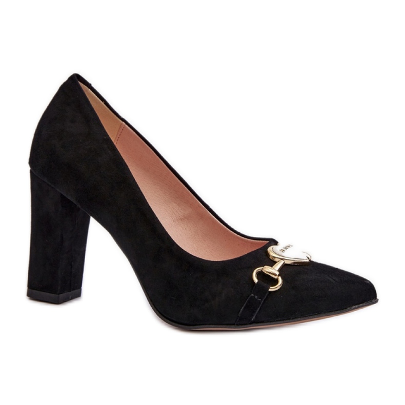 Step in style Escarpins Modèle Zazoo 2453/OS Daim Noir - Entrez avec style le noir