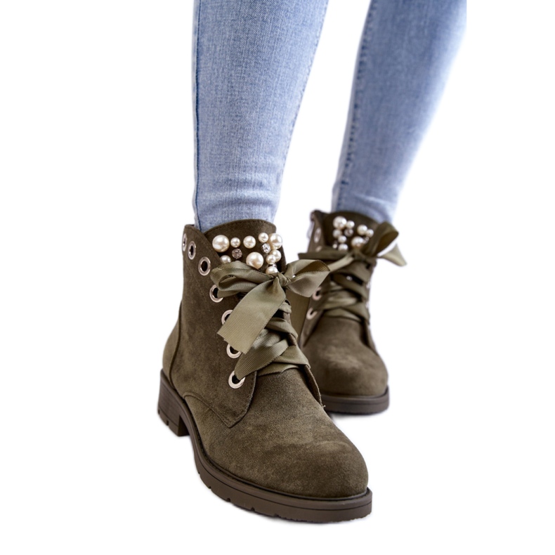 Step in style Bottes Modèle Raiso CLS-206 Vert - Entrez avec style