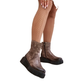 Step in style Bottes Modèle Zazoo 60369 Beige Foncé - Entrez avec style