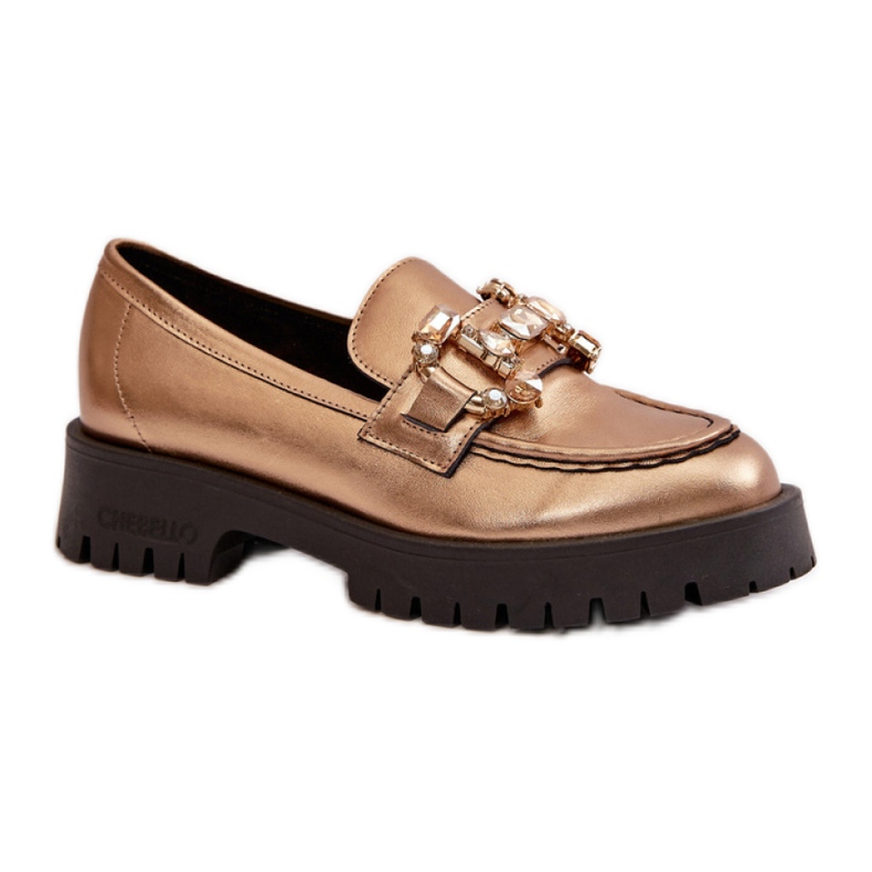 Step in style Mocassins Modèle Chebello 4369 Or - Entrez avec style jaune