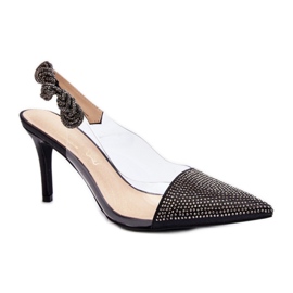 Step in style Modèle Da MR1966-11 Talons aiguilles noirs - Entrez avec style le noir