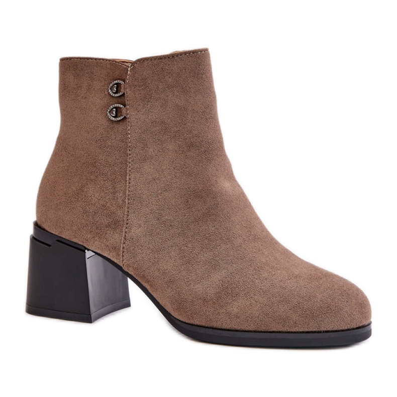Step in style Bottes Modèle Tinamar ZY202-1 Beige Foncé - Entrez avec style