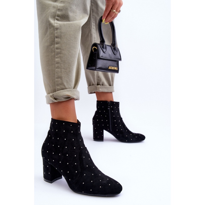 Step in style Bottes Modèle Antede L08-206 Daim Noir - Entrez avec style le noir