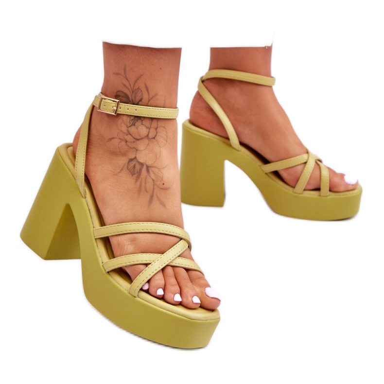 Step in style Sandales Modèle Shemira 78-130 Vert - Entrez avec style