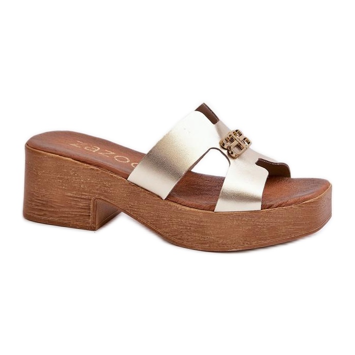 Step in style Sandale Tongs Modèle Zazoo 40412 Or - Entrez avec style jaune