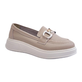 Step in style Mocassins Modèle S.Barski LR720 Beige - Entrez avec style