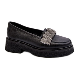 Step in style Mocassins Modèle Zazoo 3419 Cuir Noir - Entrez avec style le noir