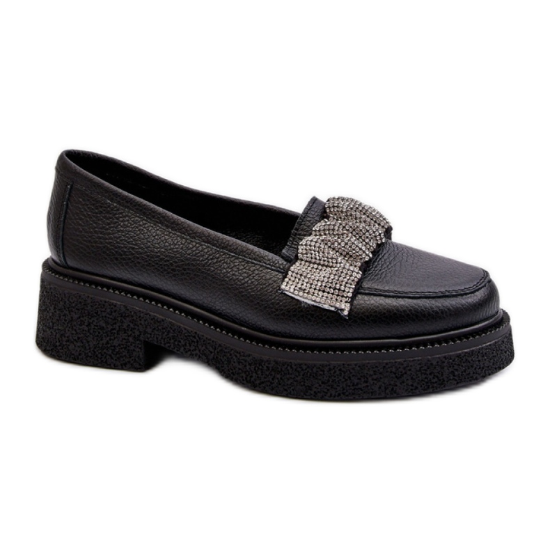 Step in style Mocassins Modèle Zazoo 3419 Cuir Noir - Entrez avec style le noir