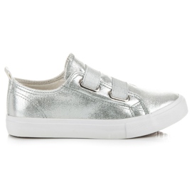 L&H Baskets brillantes gris