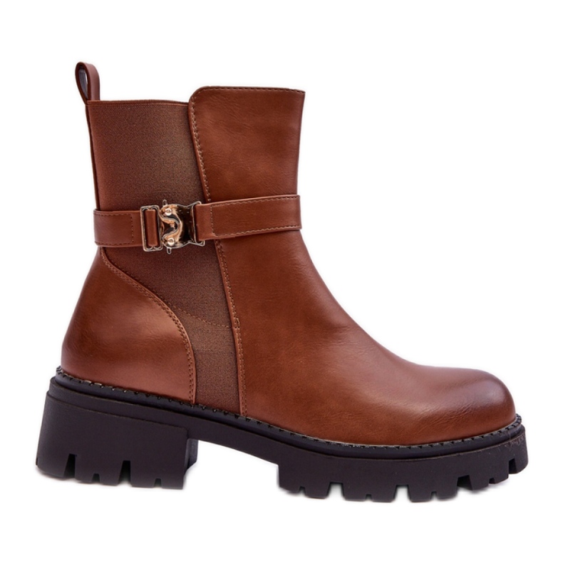 Step in style Bottines Chelsea Modèle Elspetia F35 Cuir Marron - Entrez avec style brun