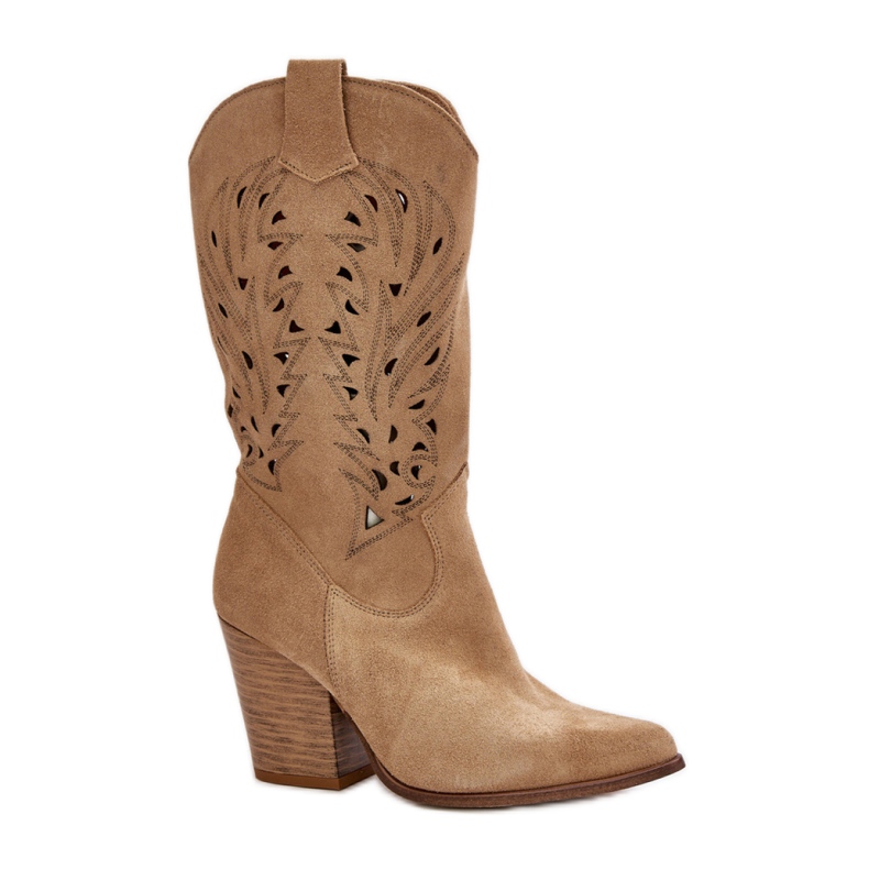 Step in style Bottes Modèle Lewski 3609 Beige Daim - Entrez avec style