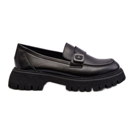 Step in style Mocassins Modèle Flanila 62124 Cuir Noir - Entrez avec style le noir