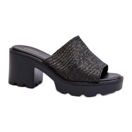 Step in style Sandale Tongs Modèle Titantha 24SD98-6989 Noir - Entrez avec style le noir