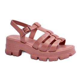 Step in style Sandales Modèle Zaxy NN285038 Dirty Pink - Entrez avec style rose