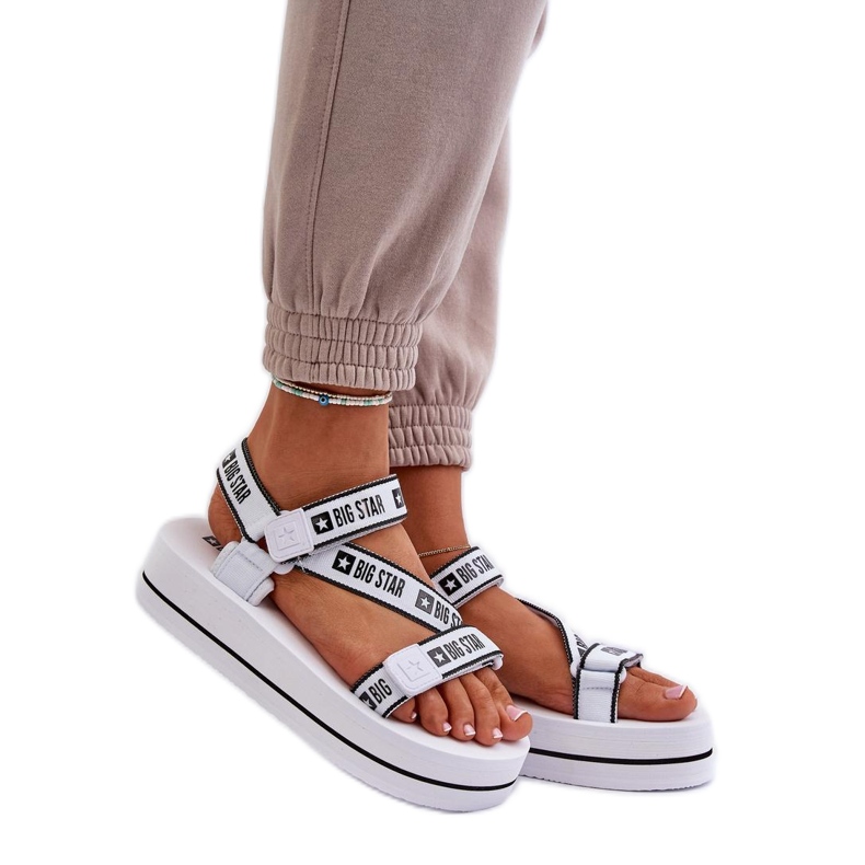 Step in style Sandales Modèle Big Star NN274A526 Blanc - Entrez avec style blanche