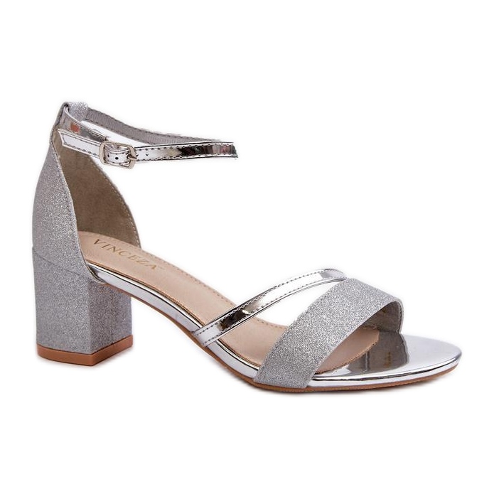 Step in style Sandales Modèle Ploemis 20244 Argent - Entrez avec style gris