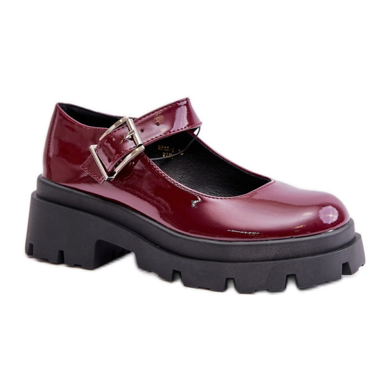 Step in style Chaussures Modèle Plikuria 1813-1 Bordo Lakier - Entrez avec style rouge