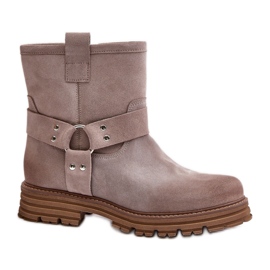Step in style Bottes Modèle Lewski 3610 Cappuccino Suede - Entrez avec style beige