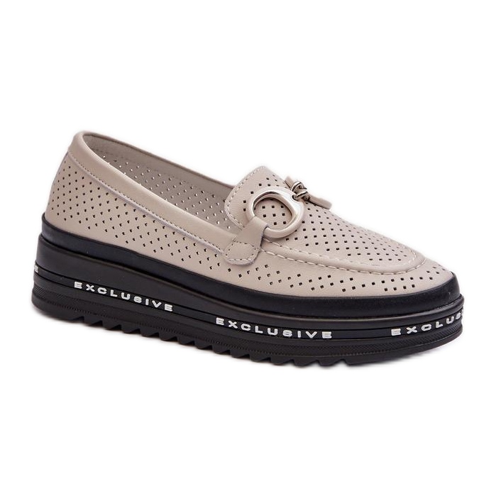 Step in style Mocassins Modèle S.Barski LR750 Beige - Entrez avec style