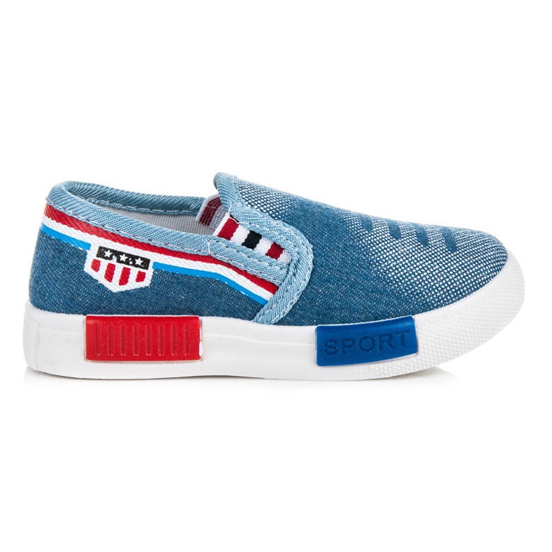 Baskets à enfiler pour fille bleu