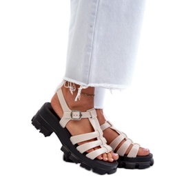Step in style Sandales Modèle Zaxy NN285040 Beige Clair - Entrez avec style