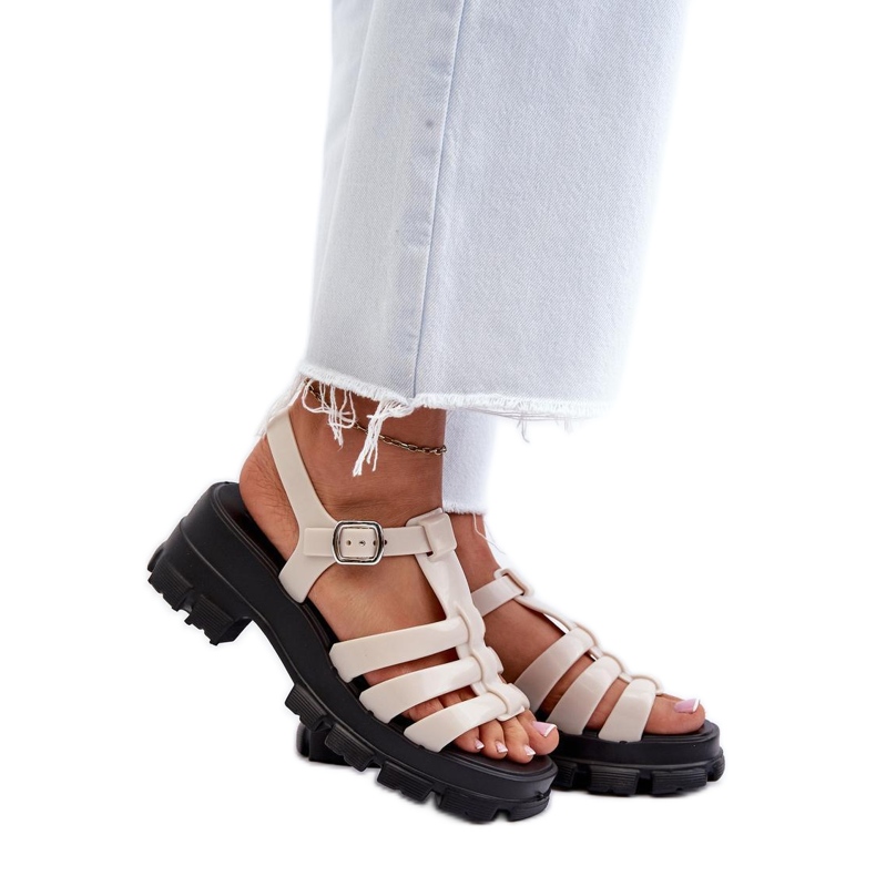 Step in style Sandales Modèle Zaxy NN285040 Beige Clair - Entrez avec style