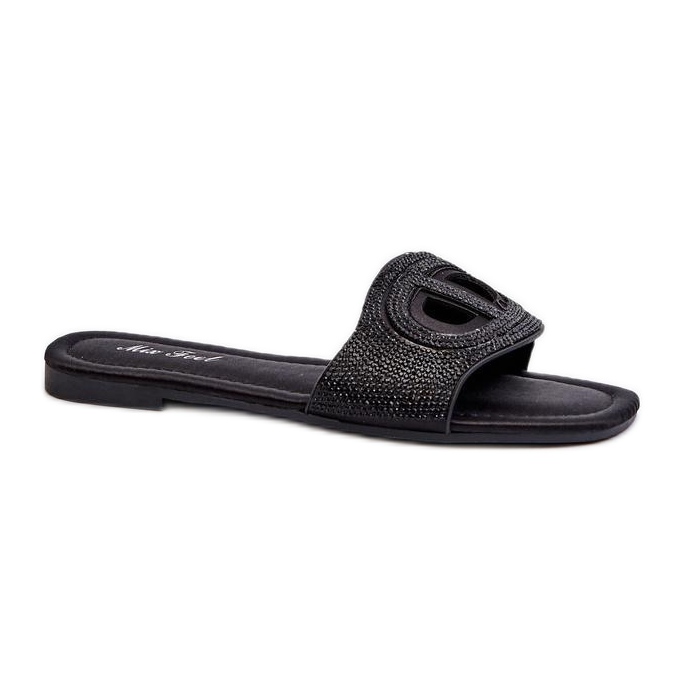Step in style Sandale Tongs Modèle Dimrose LT06 Noir - Entrez avec style le noir