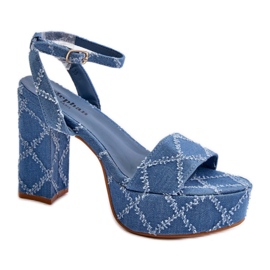 Step in style Sandales Modèle Acrana JA-49 Bleu - Entrez avec style